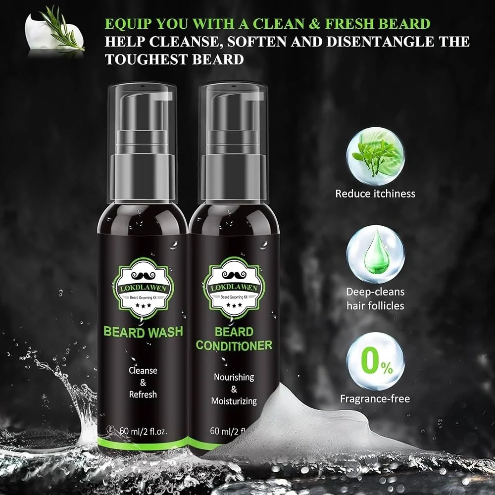 NEW IN BOX: LOKDLAWEN Beard Grooming Kit